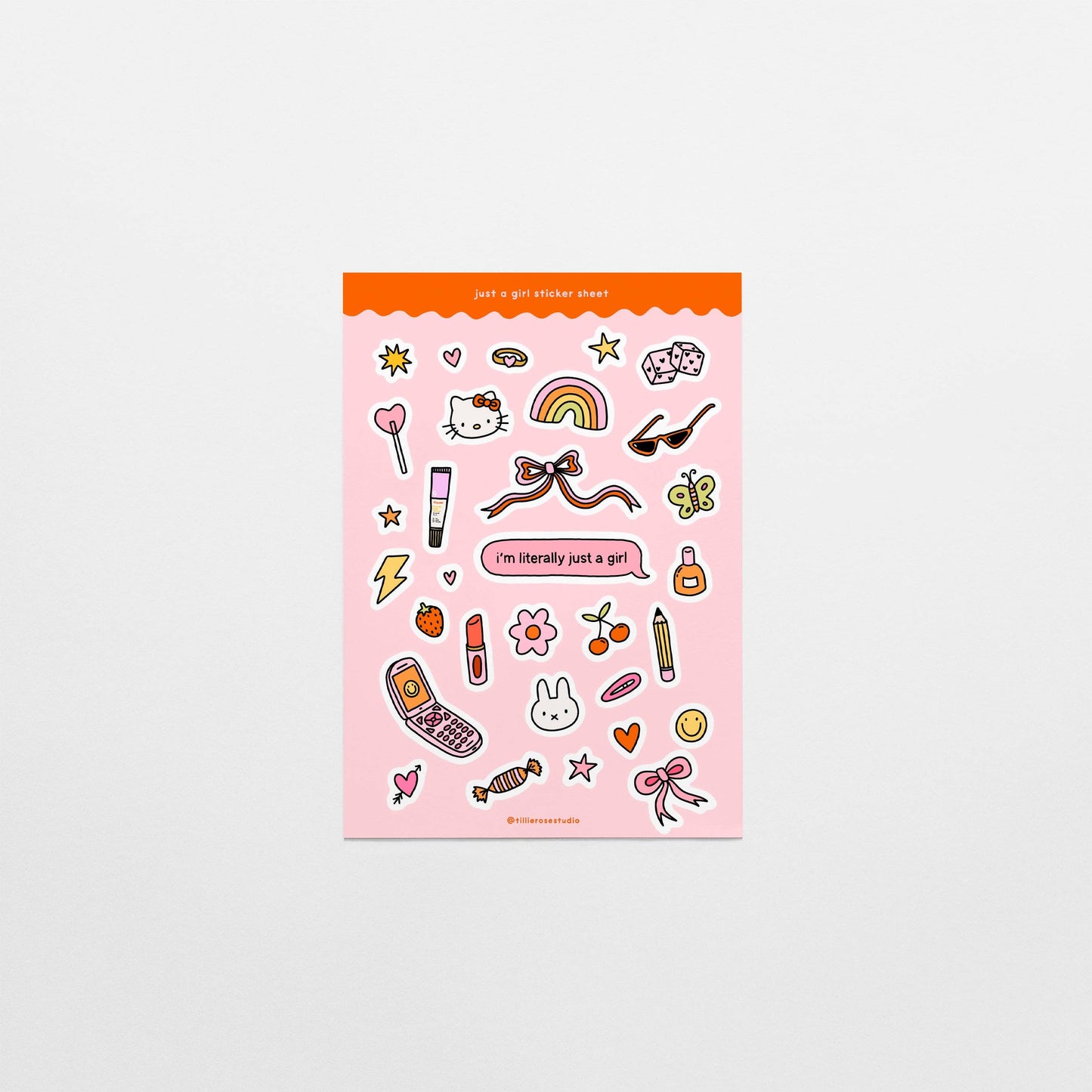 Just a Girl - Sticker Sheet