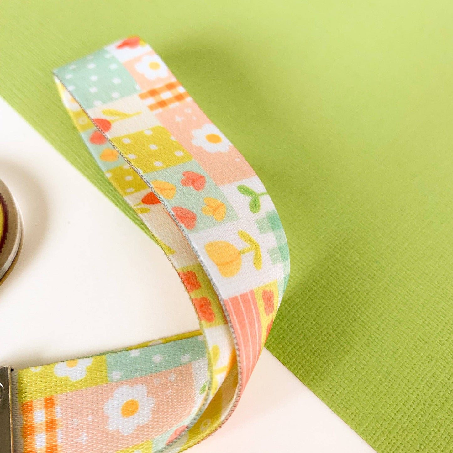 Spring Patchwork - Lanyard Keychain