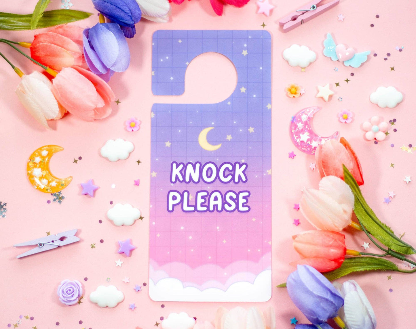 Starry Clouds - Door Hanger
