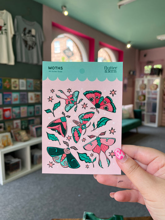 Moths - Sticker Sheet