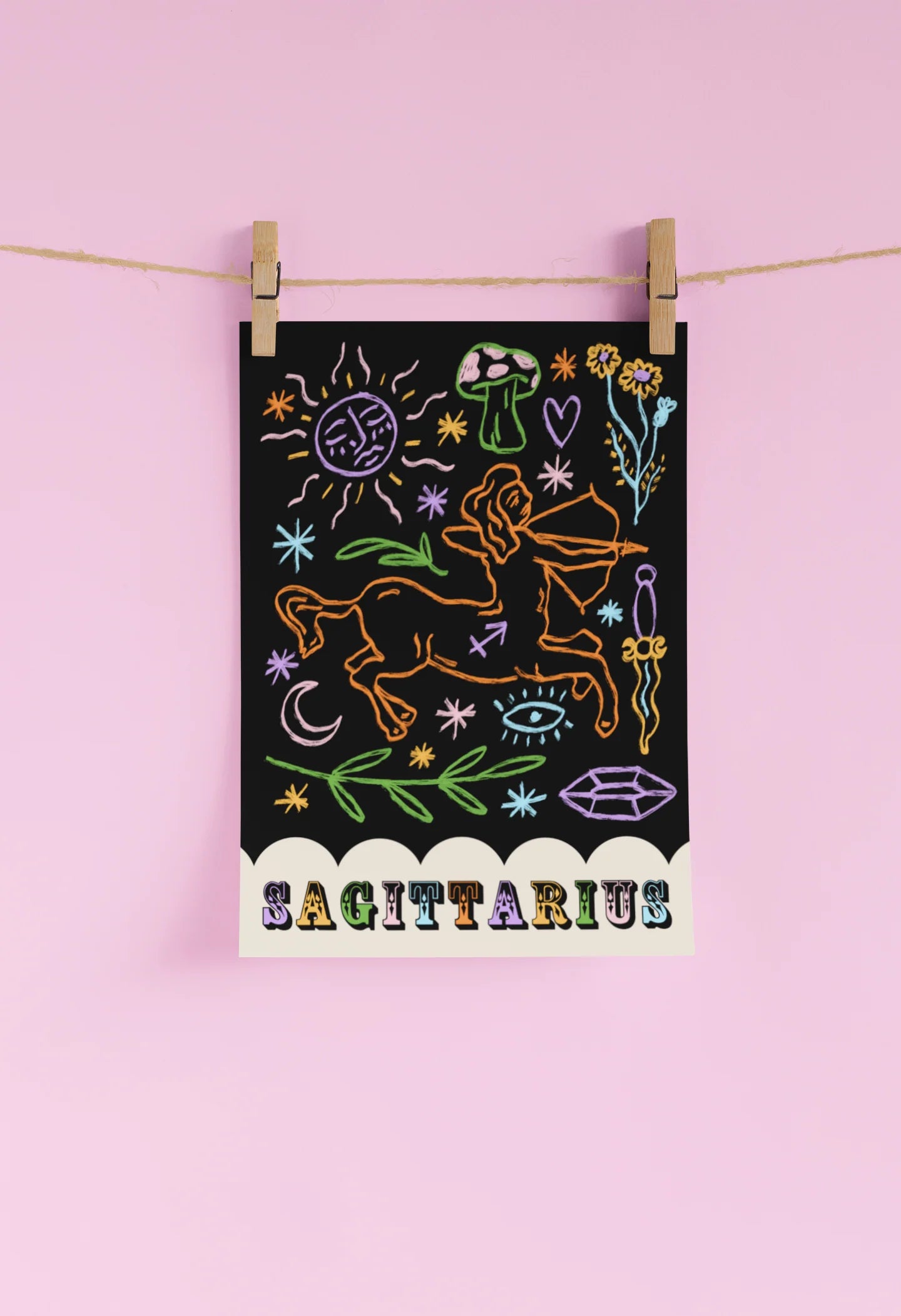 Sagittarius - A4 Art Print