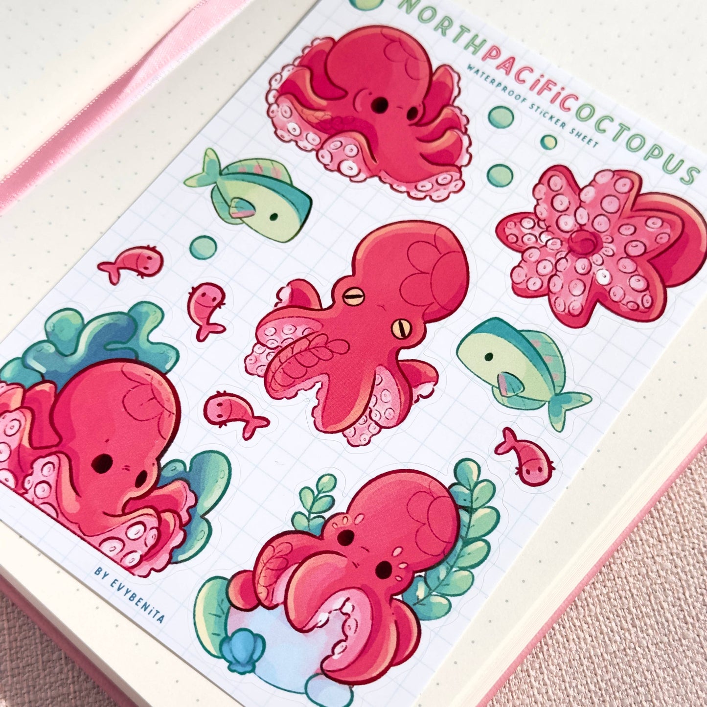 North Pacific Octopus - Sticker Sheet