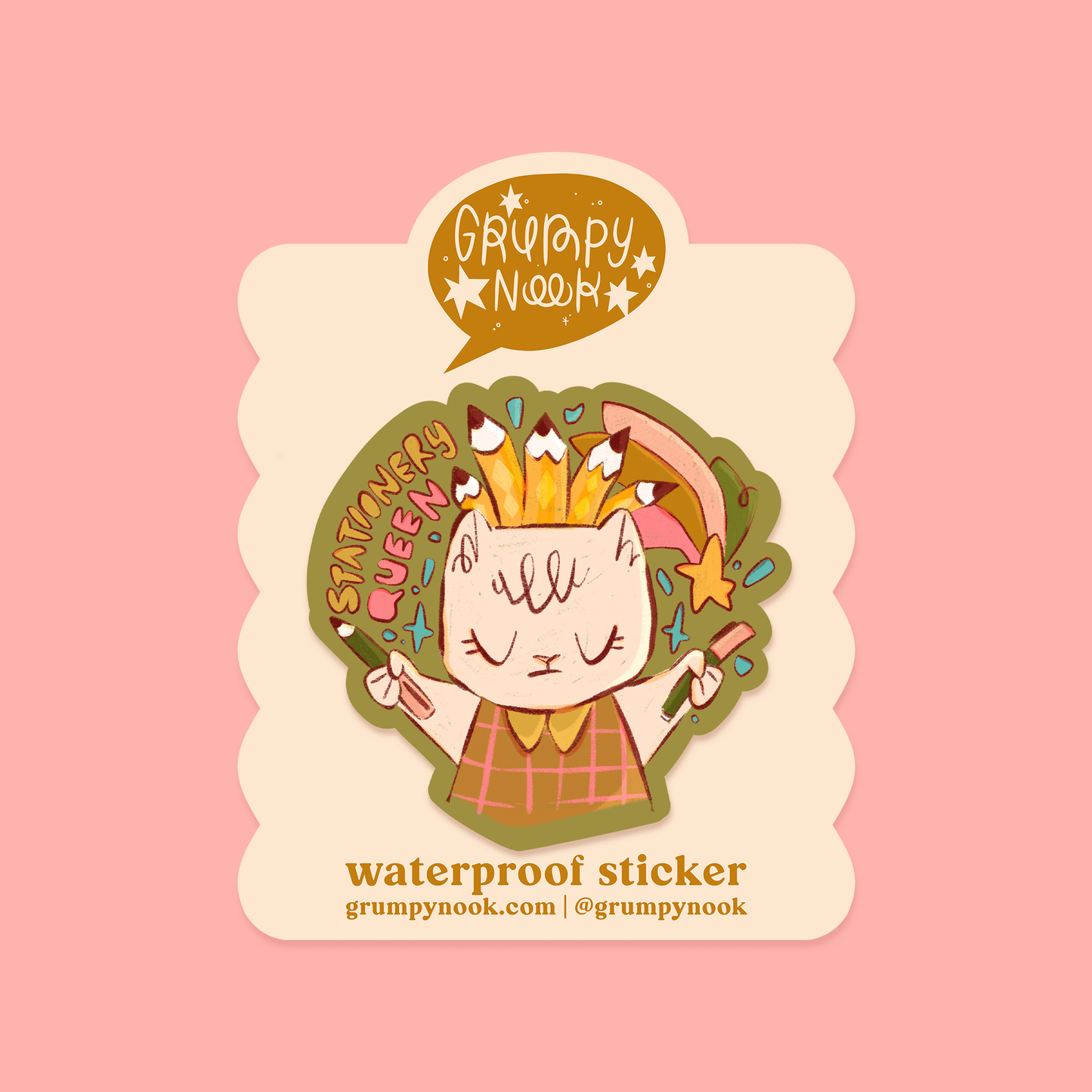 Stationery Queen - Sticker