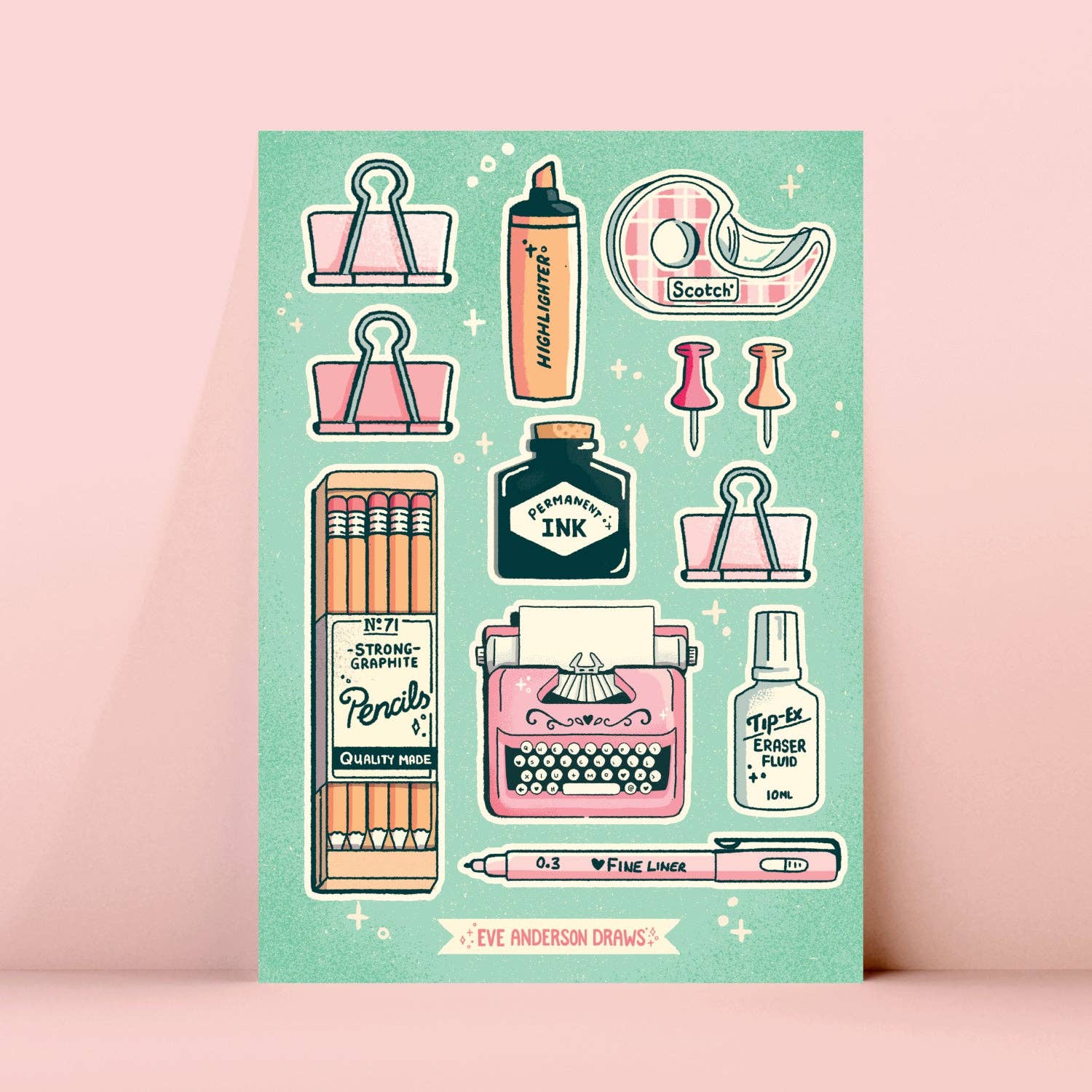 Stationery - A6 Sticker Sheet