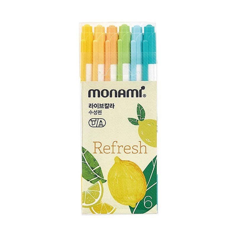 Monami 6 pen set| Colourful pen set