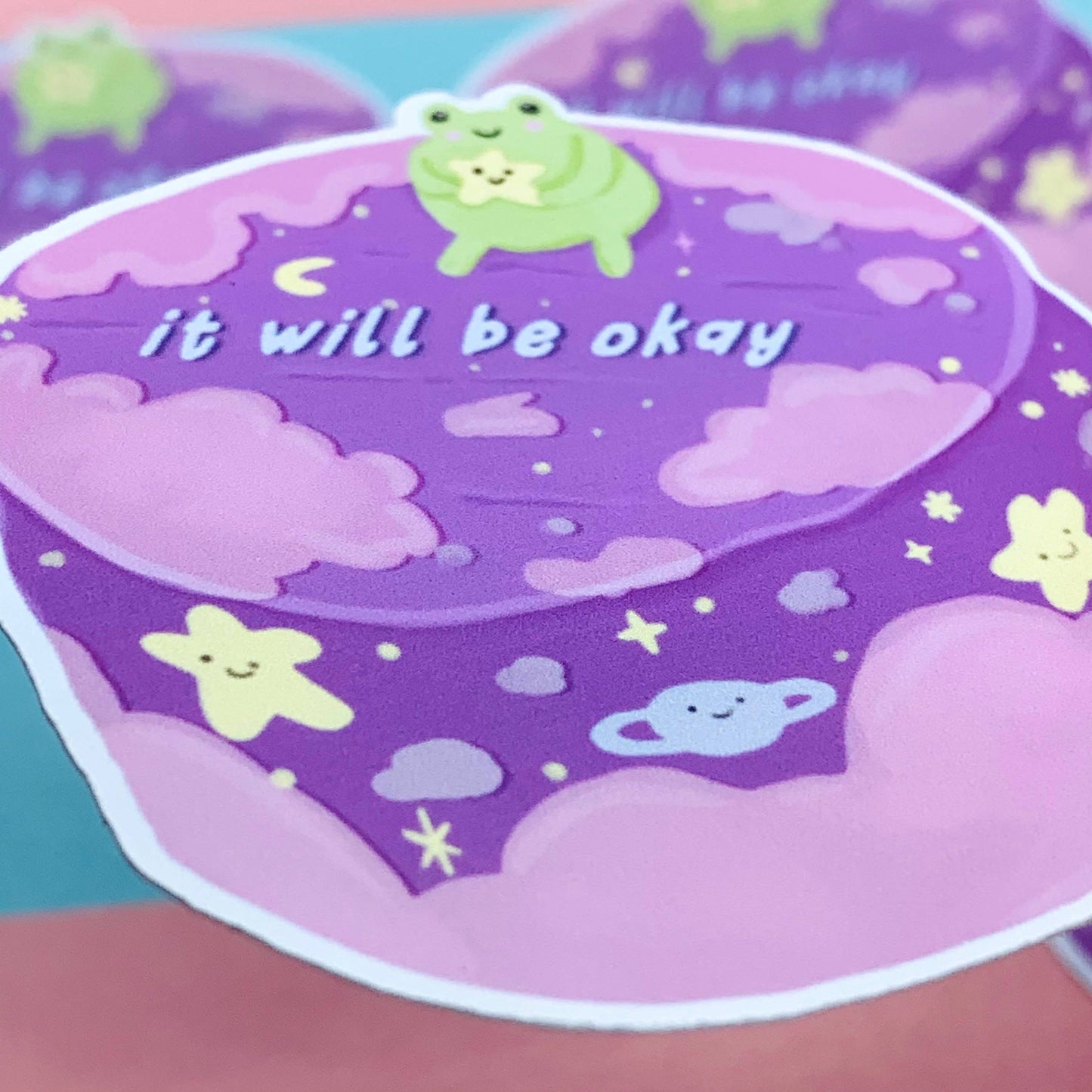 Frog Cake Sticker | Frog Sticker | Froggy Sticker | Sticker