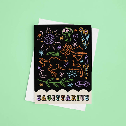 Sagittarius Zodiac - A6 Card