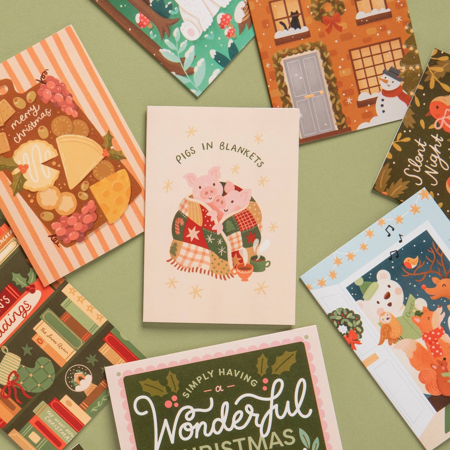 Pigs in Blankets - A6 Christmas Card