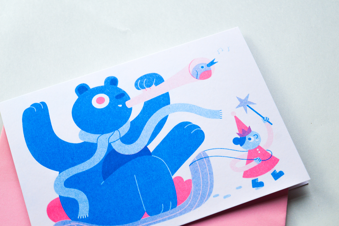 Sleigh Ride - Seasonal A6 Risograph Card