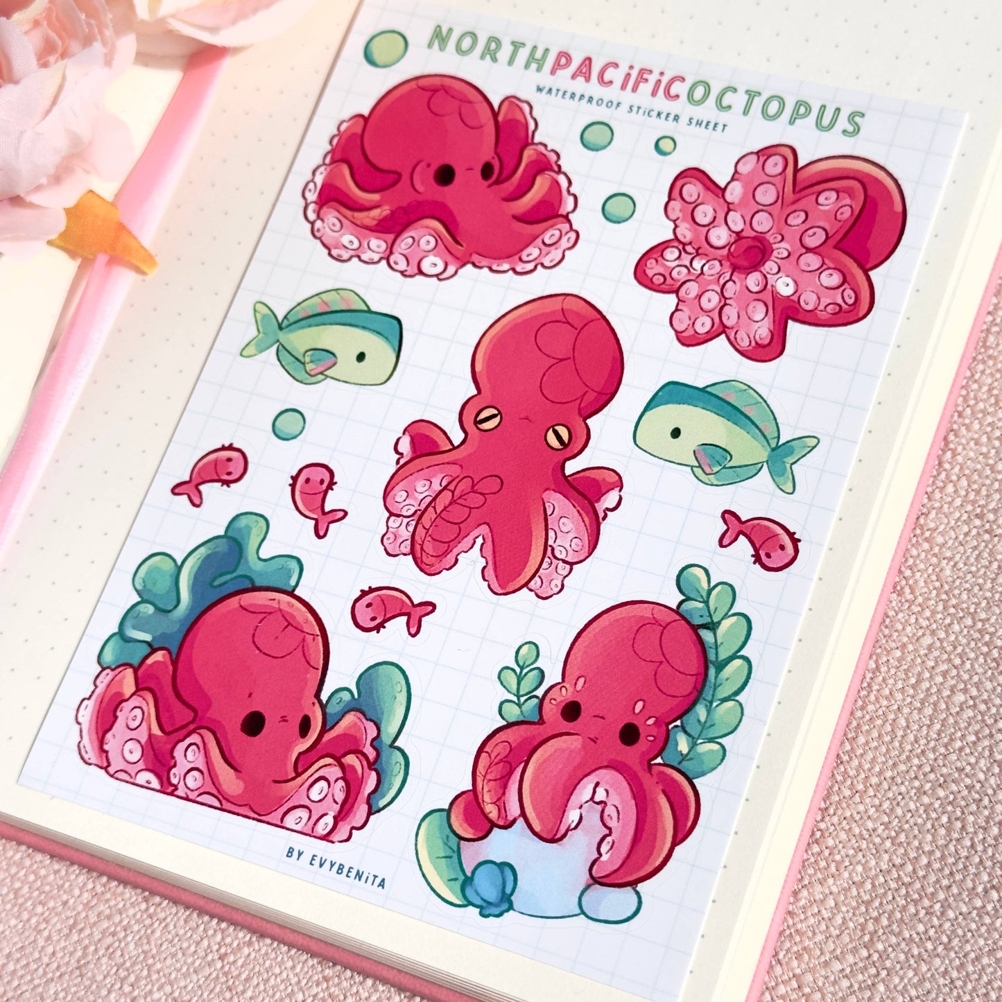 North Pacific Octopus - Sticker Sheet
