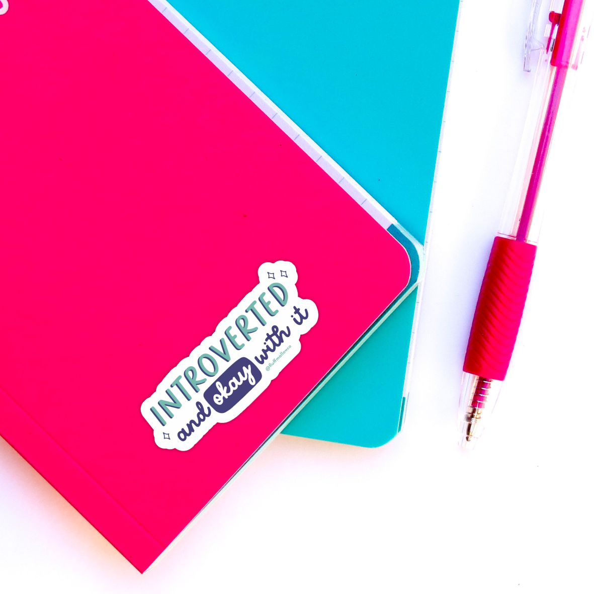 Introverted & Okay With It - Vinyl Sticker