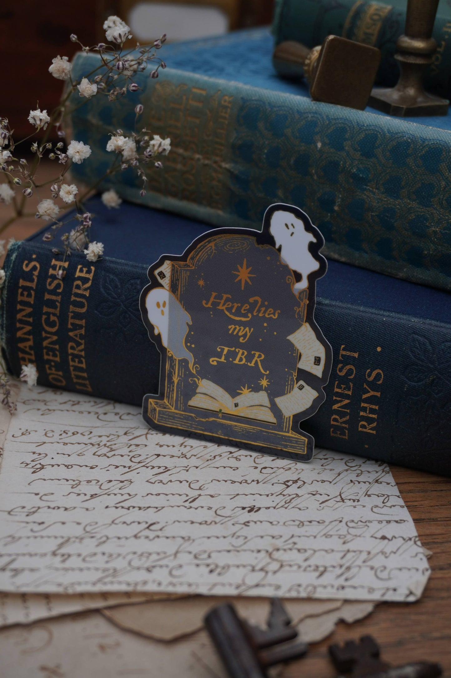 Here Lies My TBR Grave - Sticker