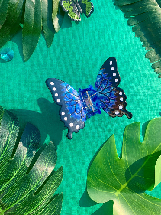 Blue Morpho - Hair Claw