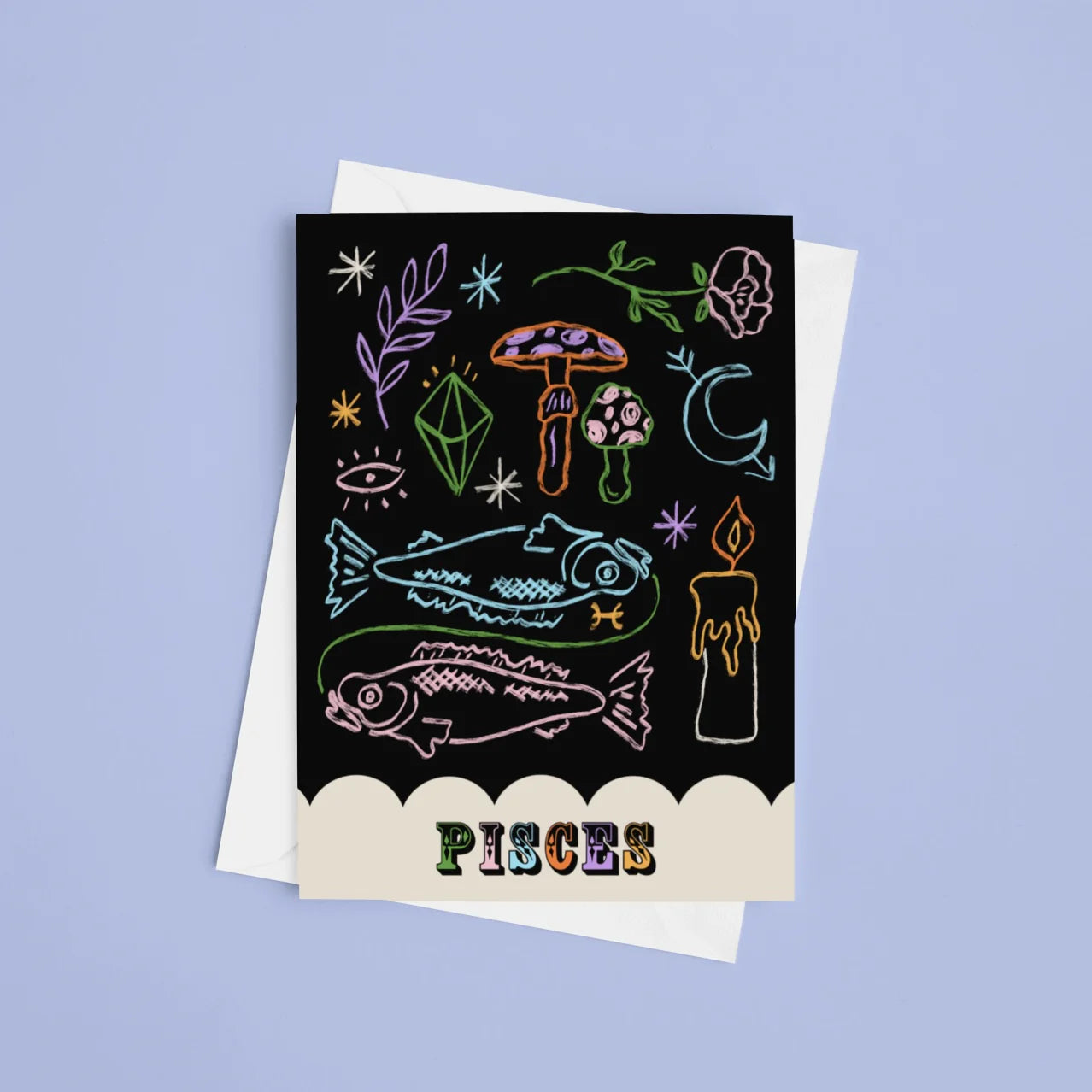 Pisces Zodiac - A6 Card