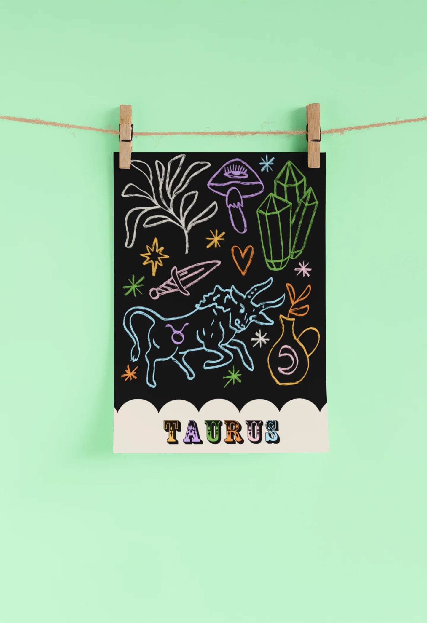 Taurus - A4 Art Print