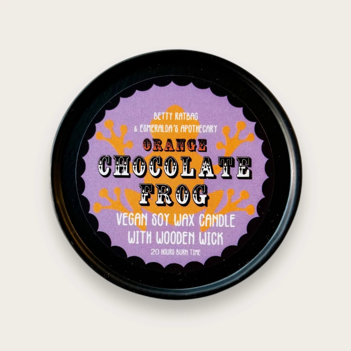 Orange Chocolate Frog - Tinned Candle