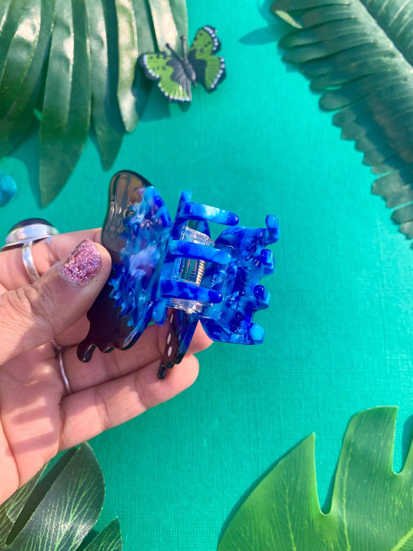 Blue Morpho - Hair Claw