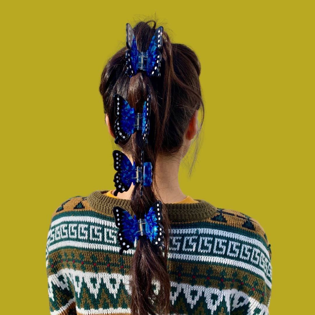 Blue Morpho - Hair Claw