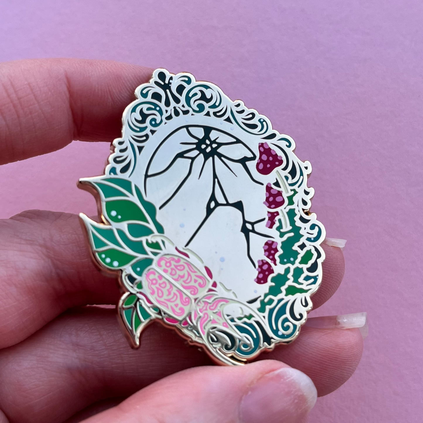 Broken Mirror - Enamel Pin - 50% Off RRP £11.50