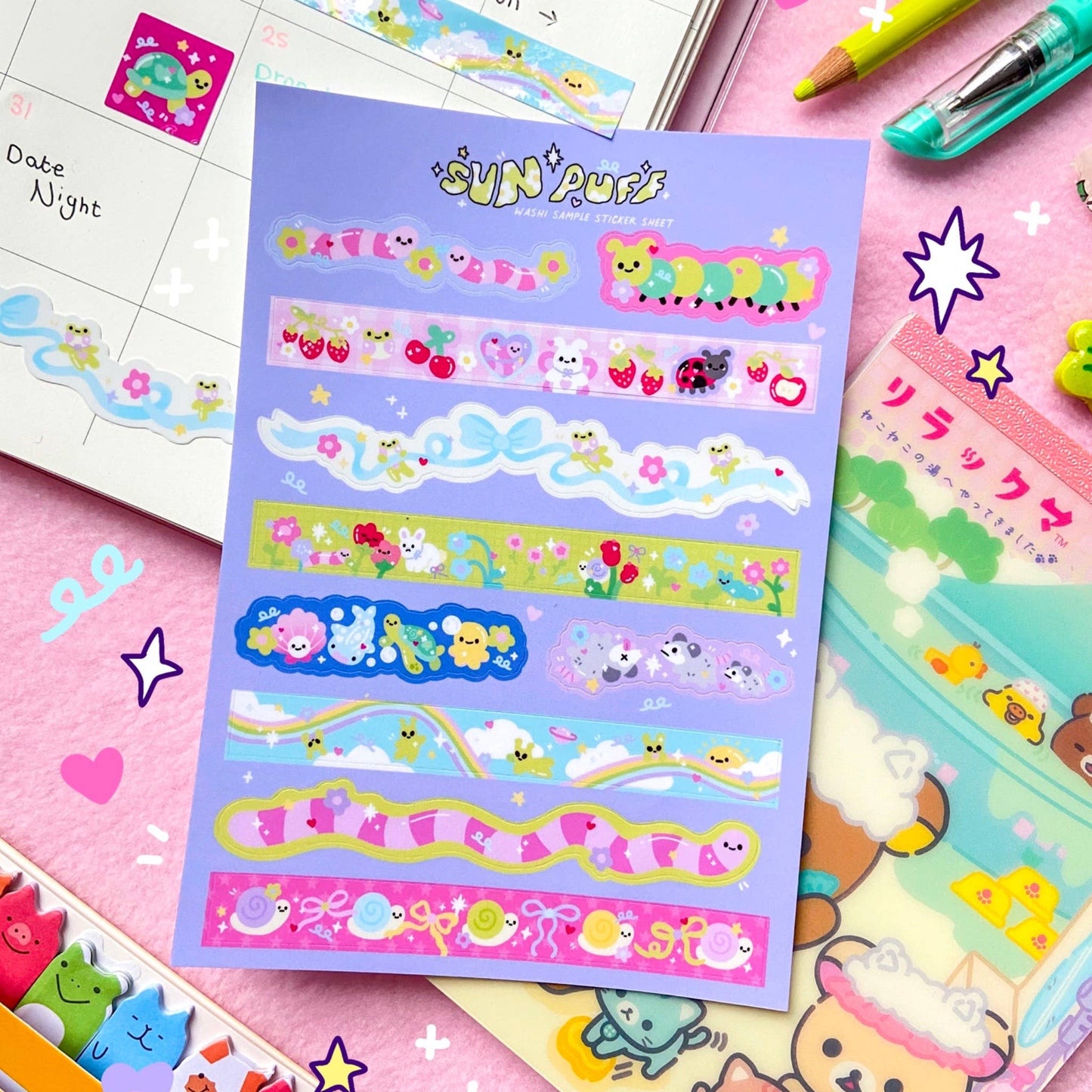 Washi Sample - Sticker Sheet