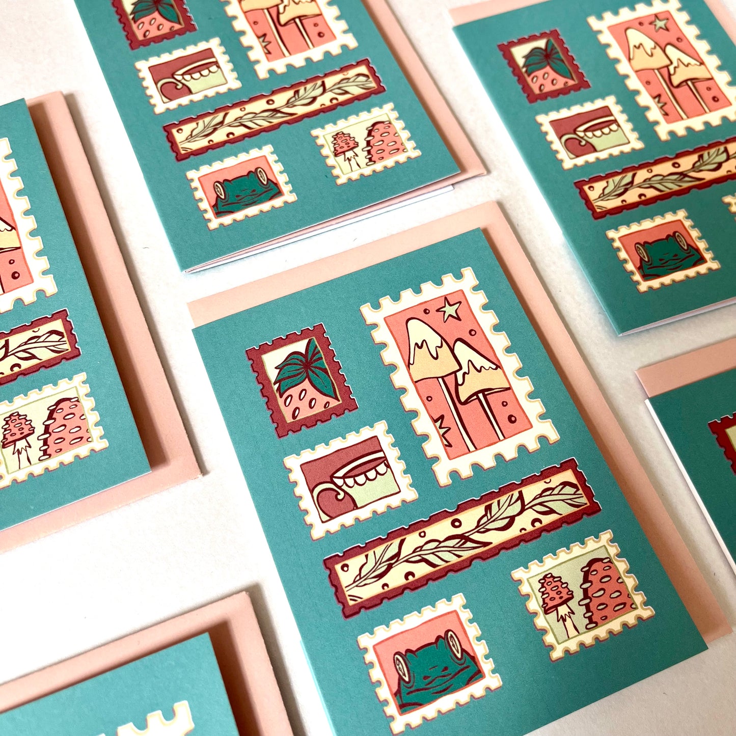 Mixed Stamps - A7 Card