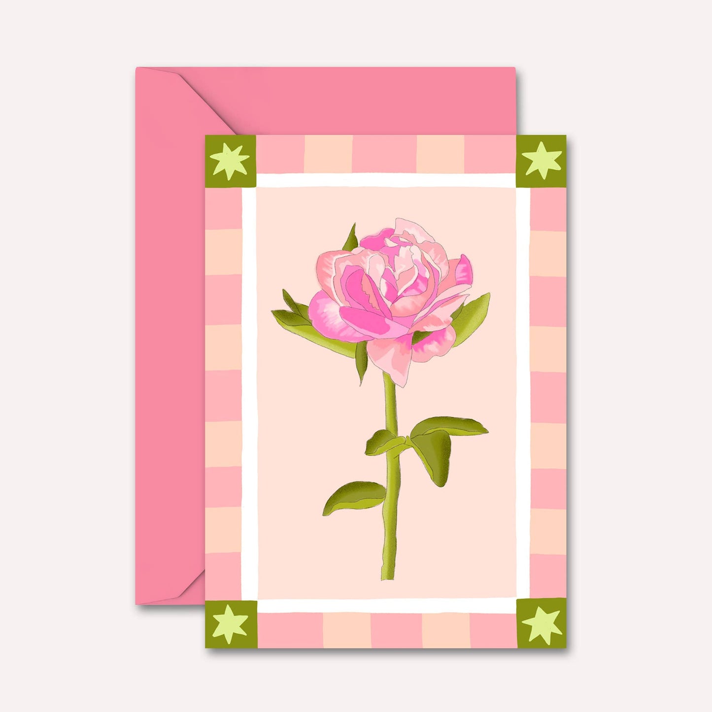 Pink Flower - A6 Card