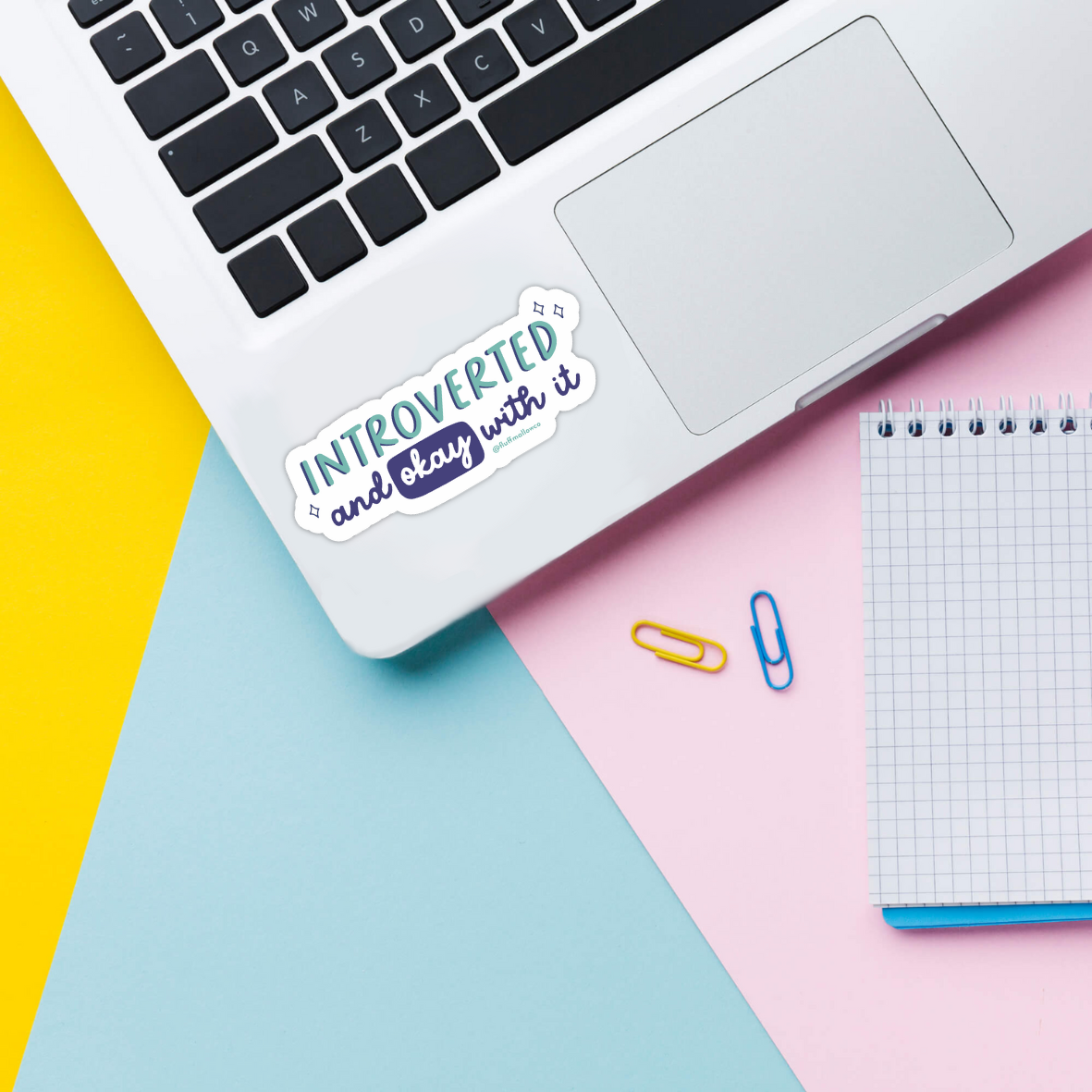 Introverted & Okay With It - Vinyl Sticker