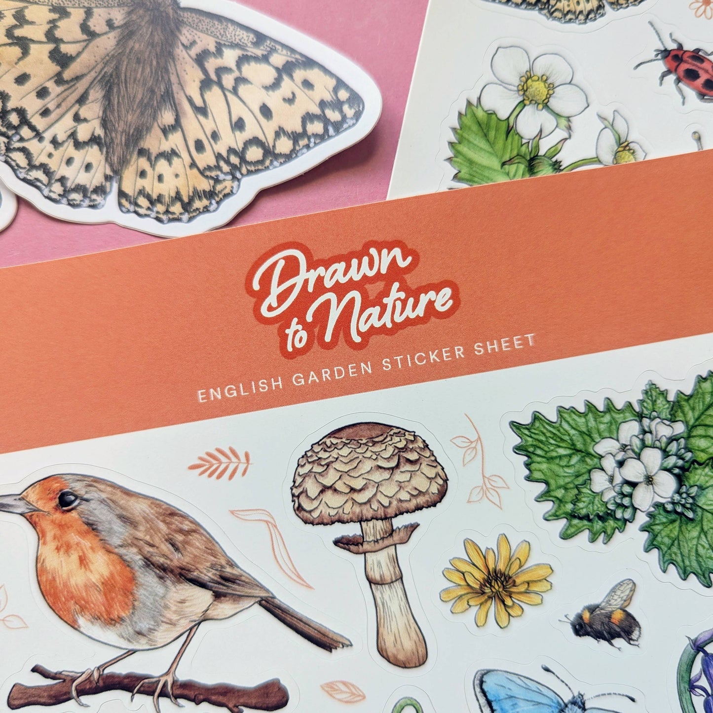 English Garden Sticker Sheet - Nature Stickers