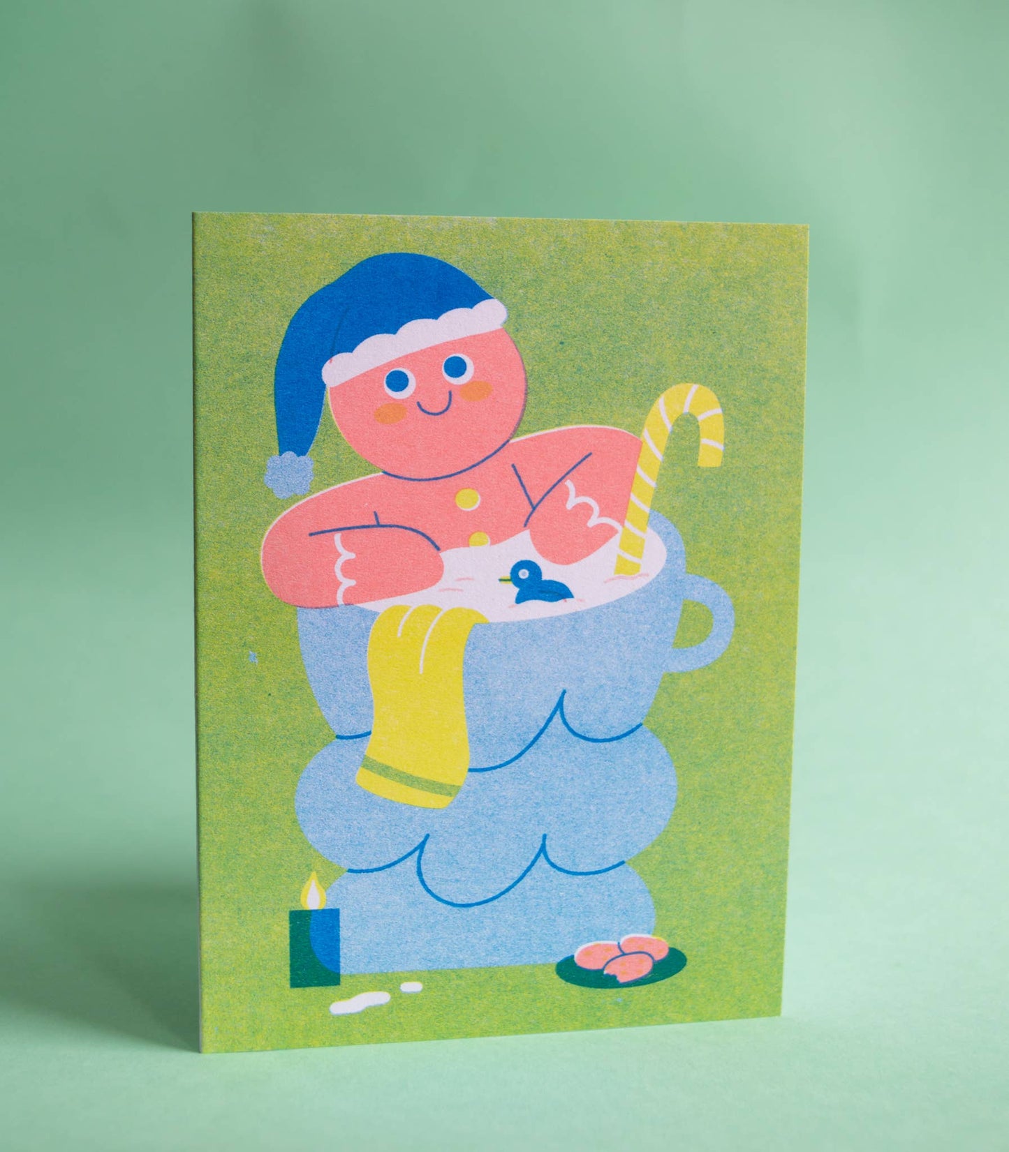 Gingerbread - Seasonal Risograph Card
