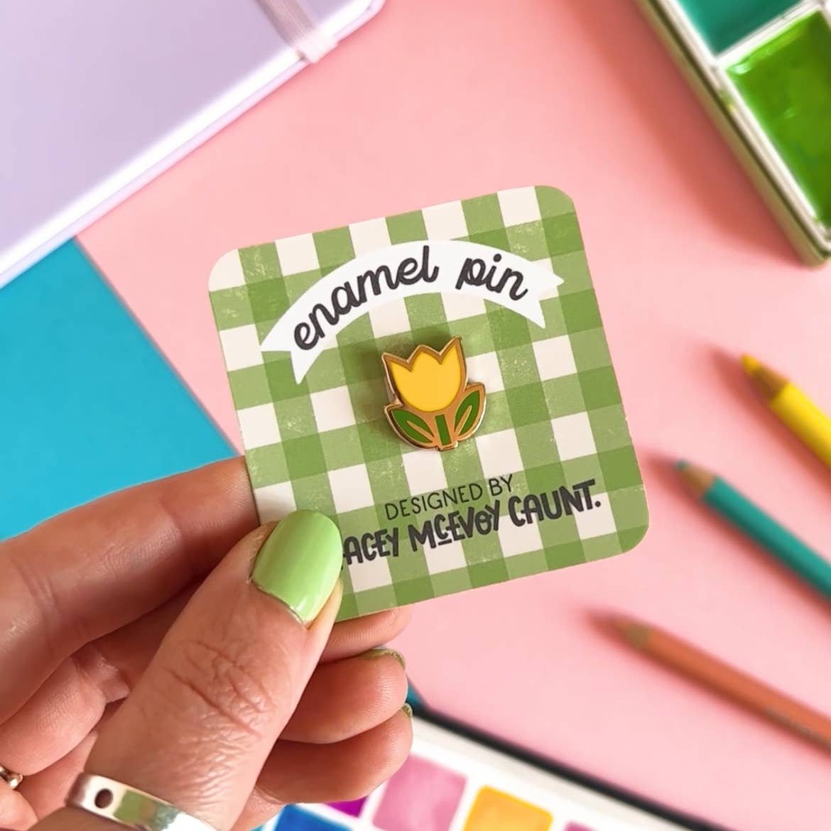 Yellow Tulip - Enamel Pin