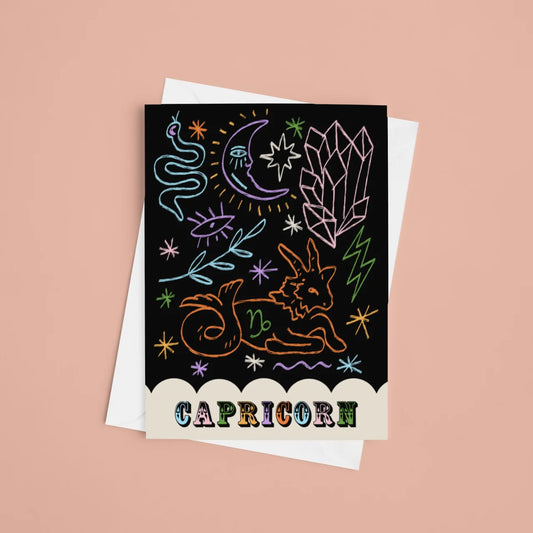 Capricorn Zodiac - A6 Card