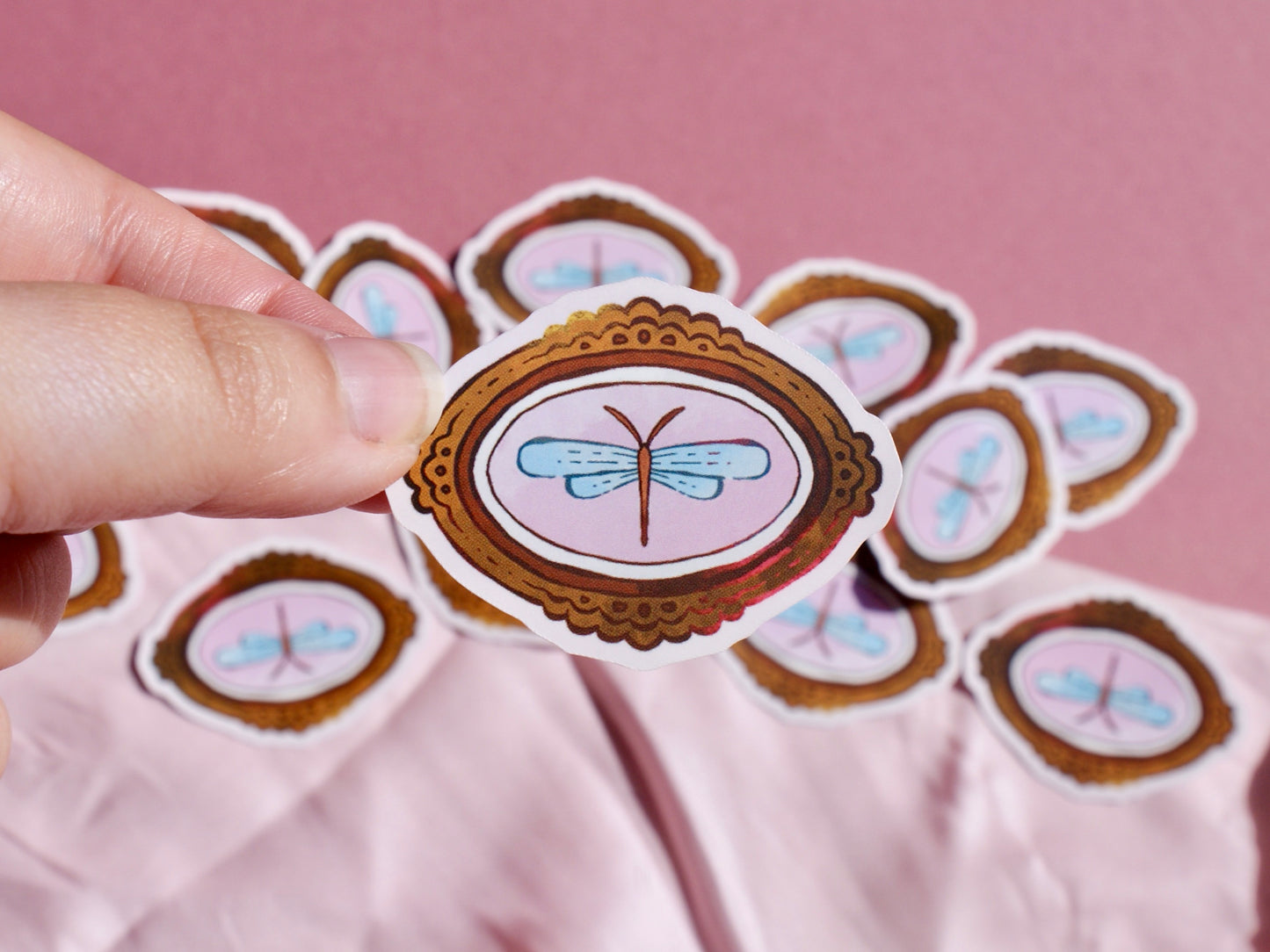 Dragonfly Frame - Sticker