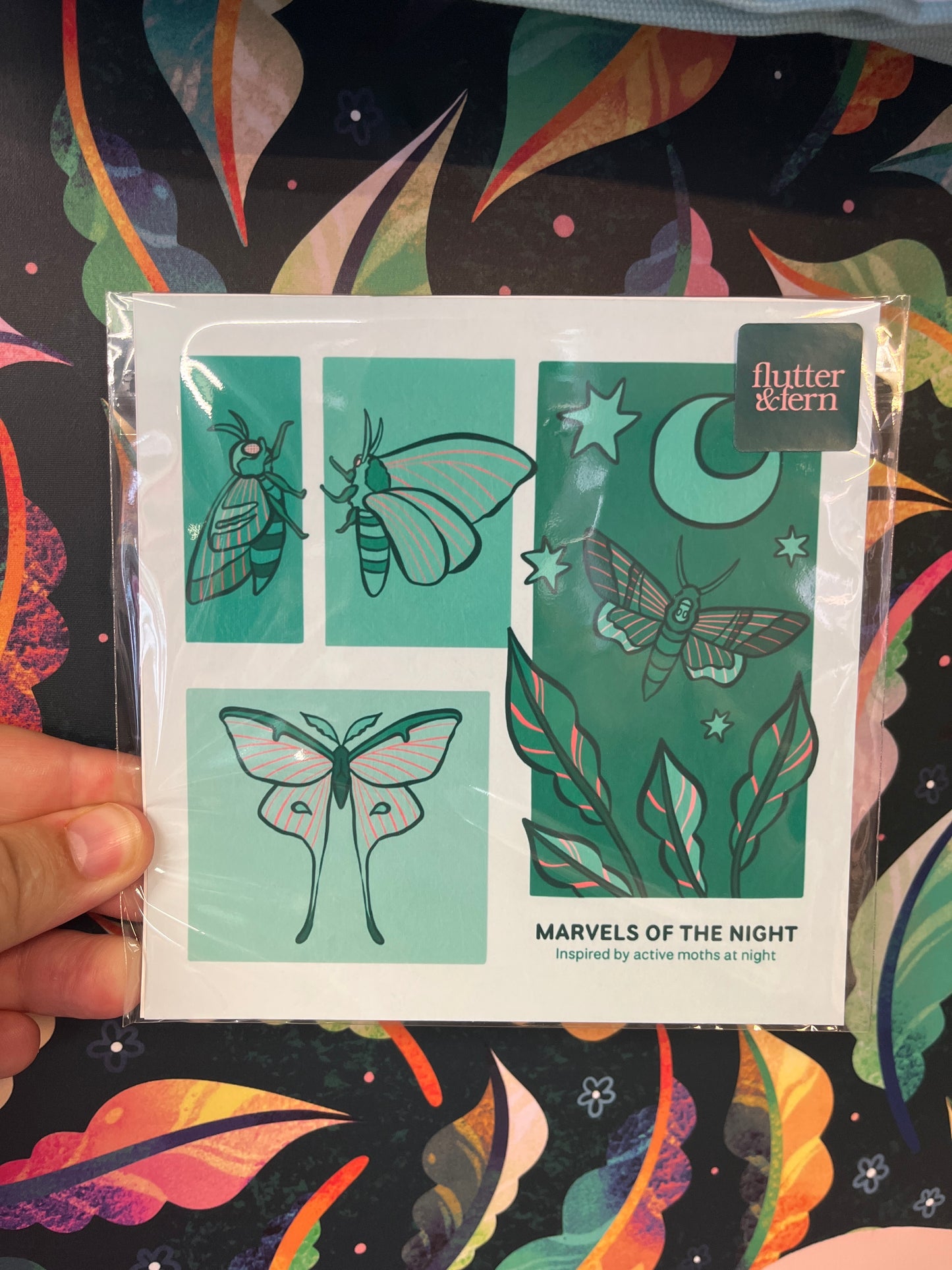 Marvels Of The Night - Small - Square Art Print