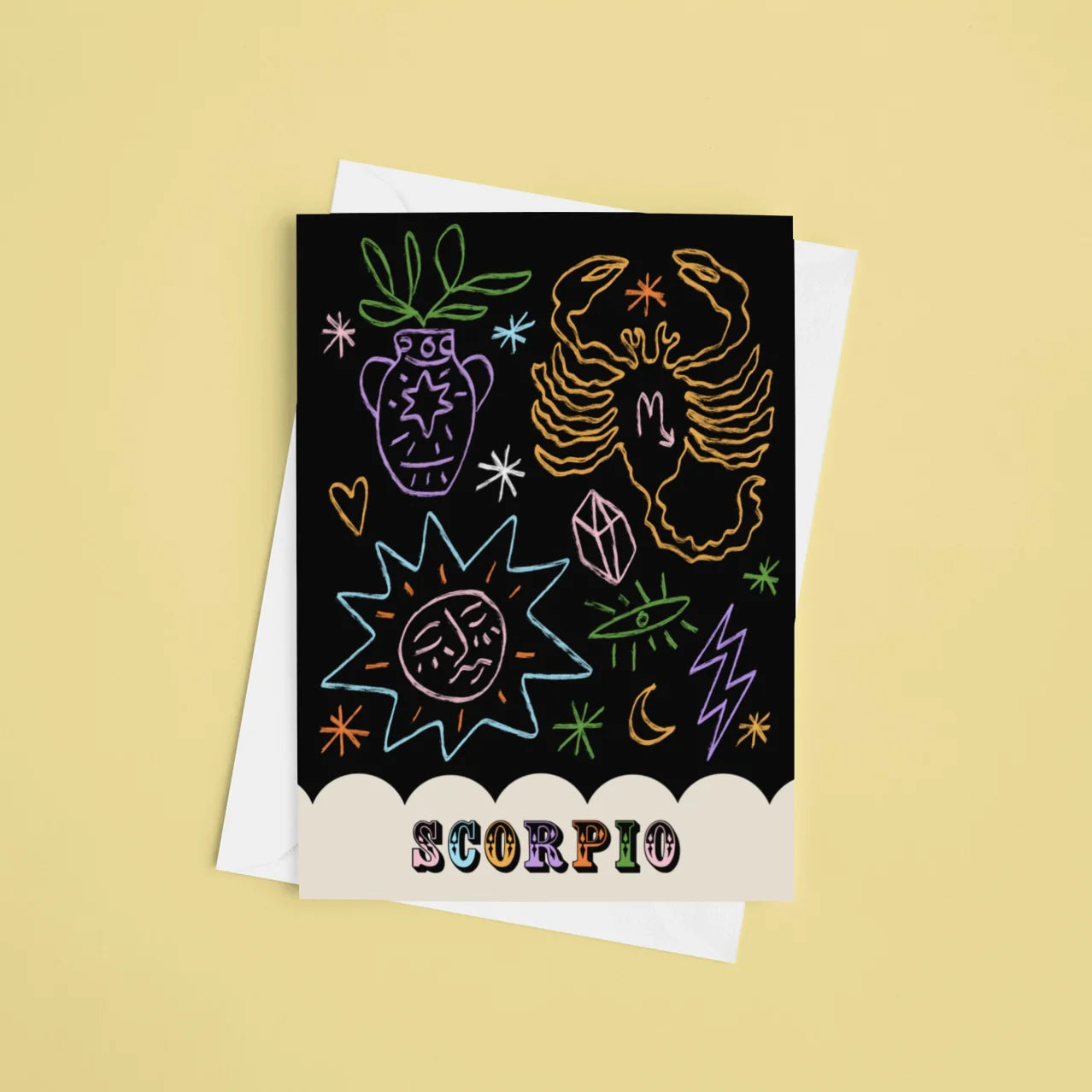 Scorpio Zodiac - A6 Card