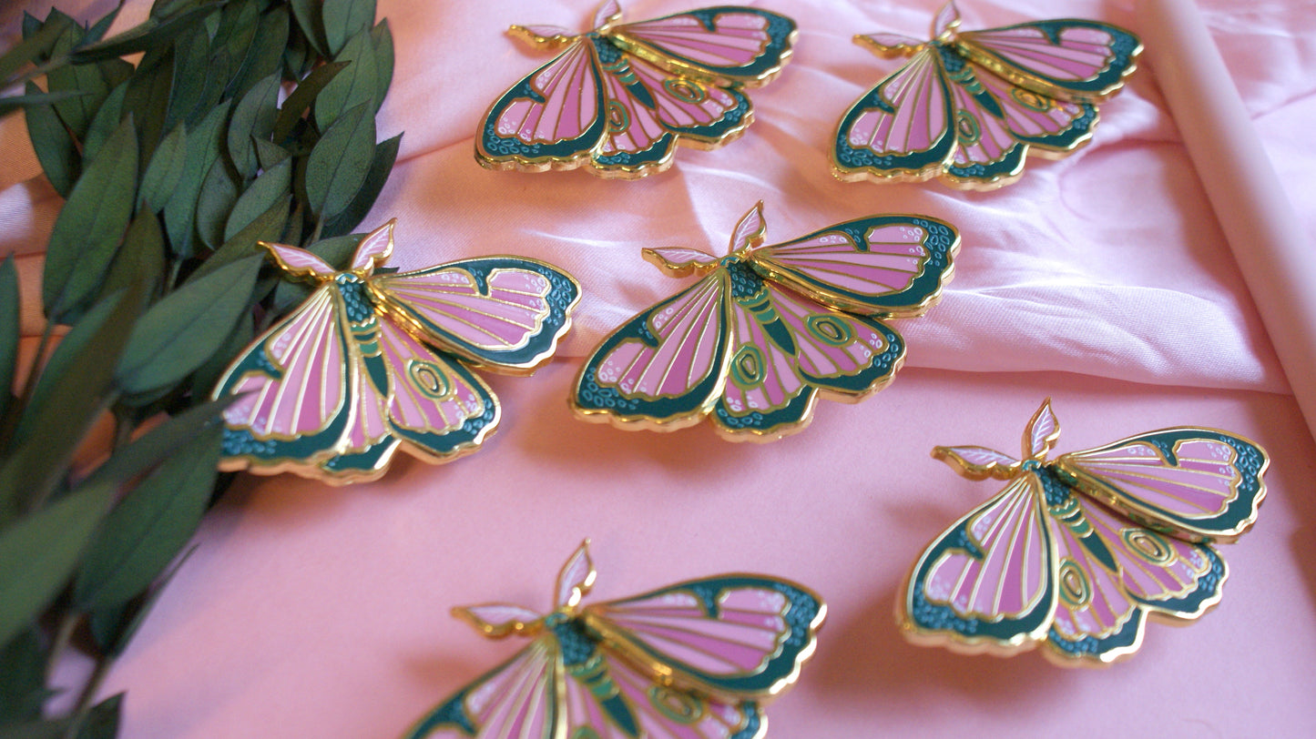Cleo - Moving Moth - Enamel Pin