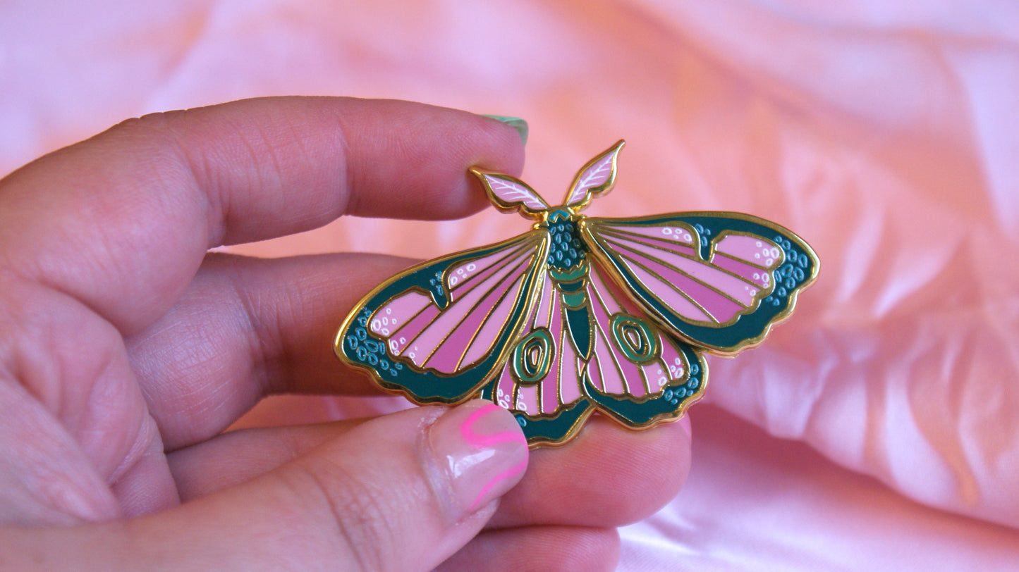 Cleo - Moving Moth - Enamel Pin