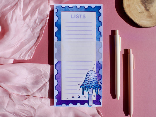 Mushroom List - Notepad