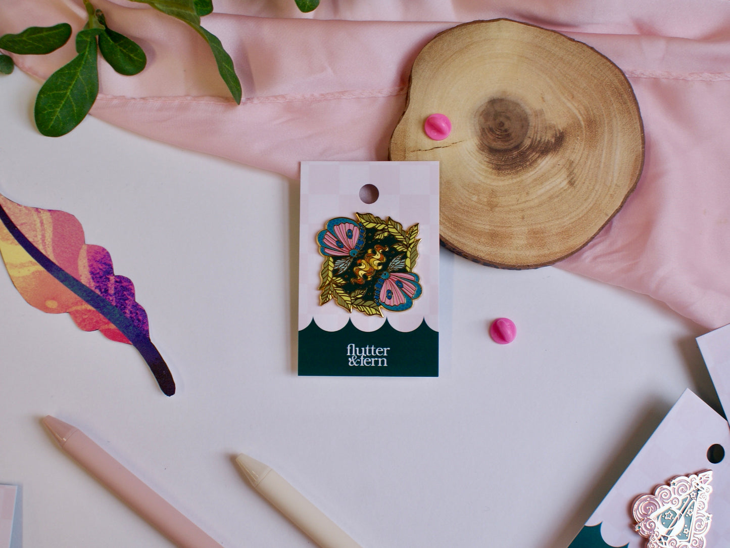 Moth to a Flame - Enamel Pin