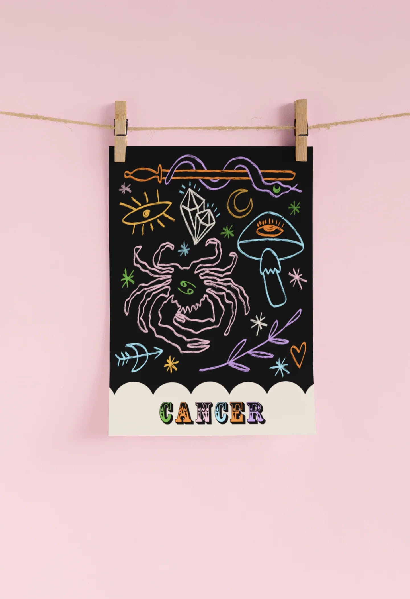 Cancer - A4 Art Print