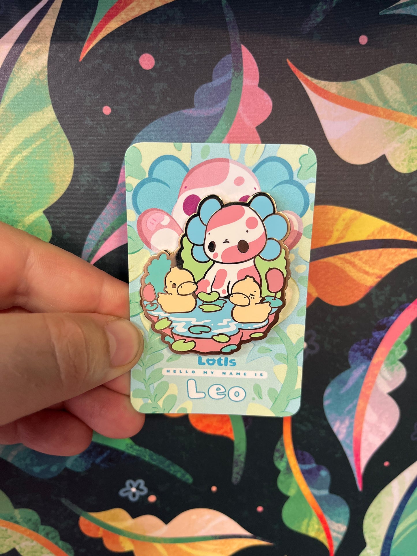 Leo The Lotl Duck Pond - Enamel Pin