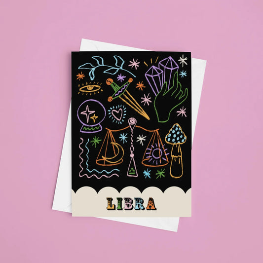 Libra Zodiac - A6 Card