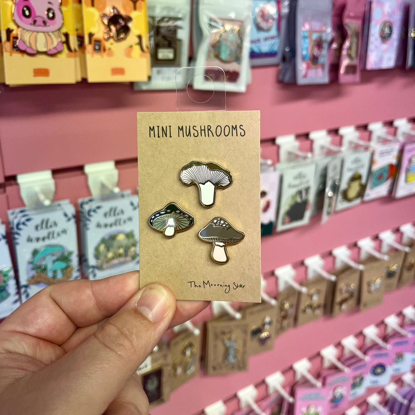 Mini Mushroom Set - Enamel Pin