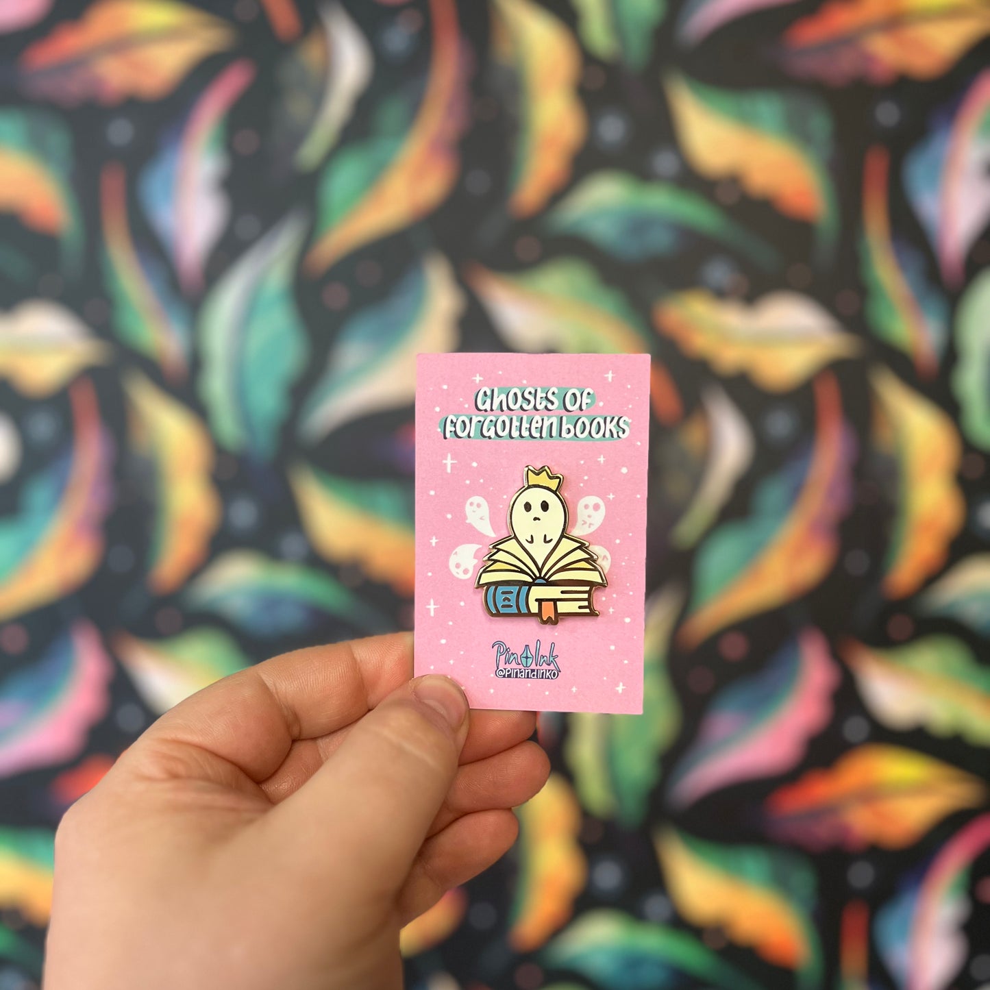 Ghost Of Forgotten Books - Enamel Pin