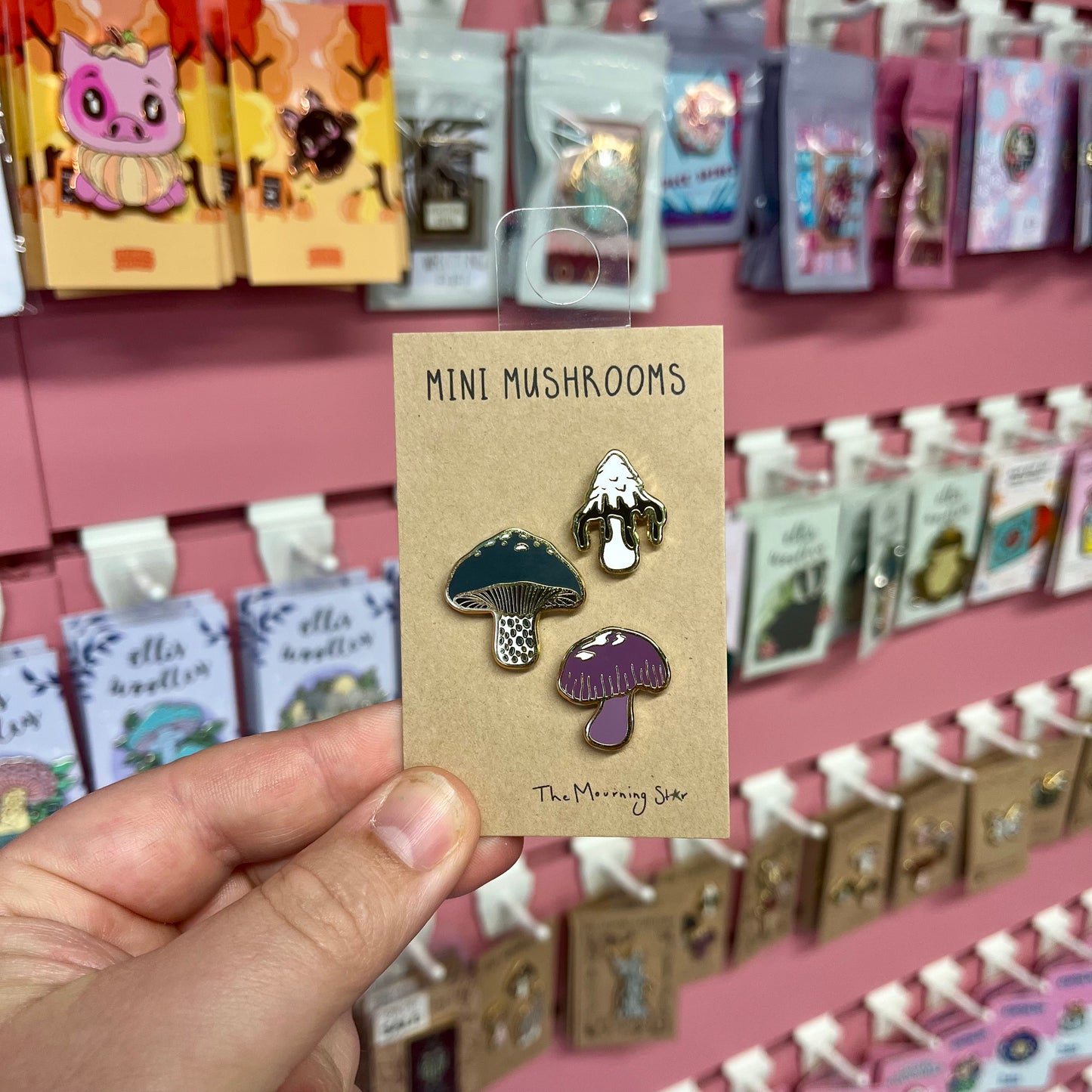 Mini Mushroom Set - Enamel Pin