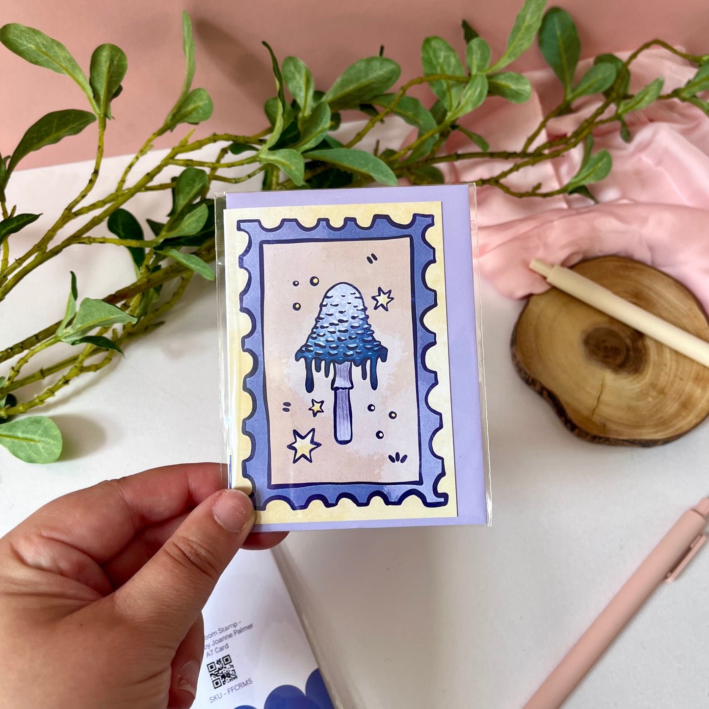 Mushroom Stamp - A7 Card