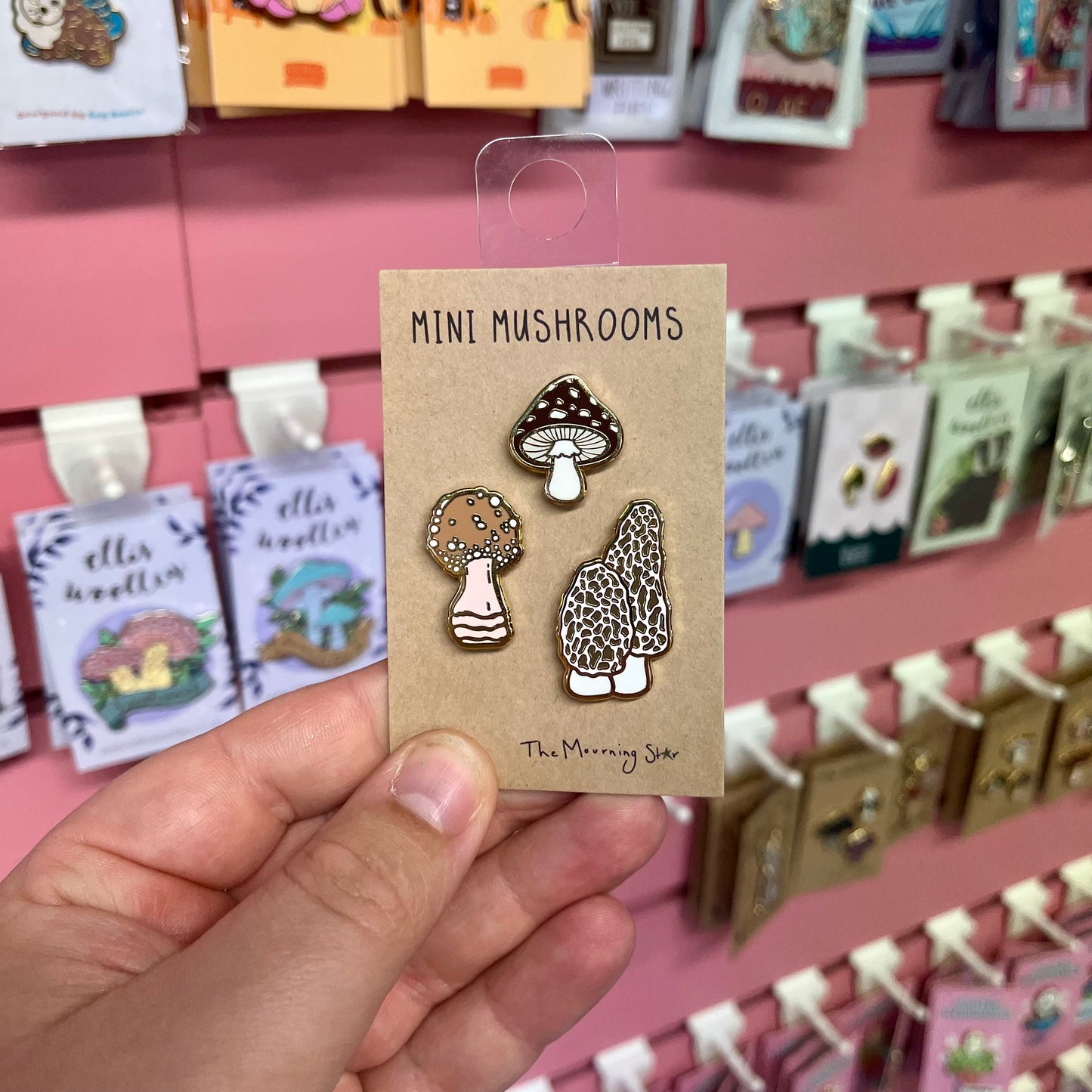 Mini Mushroom Set - Enamel Pin
