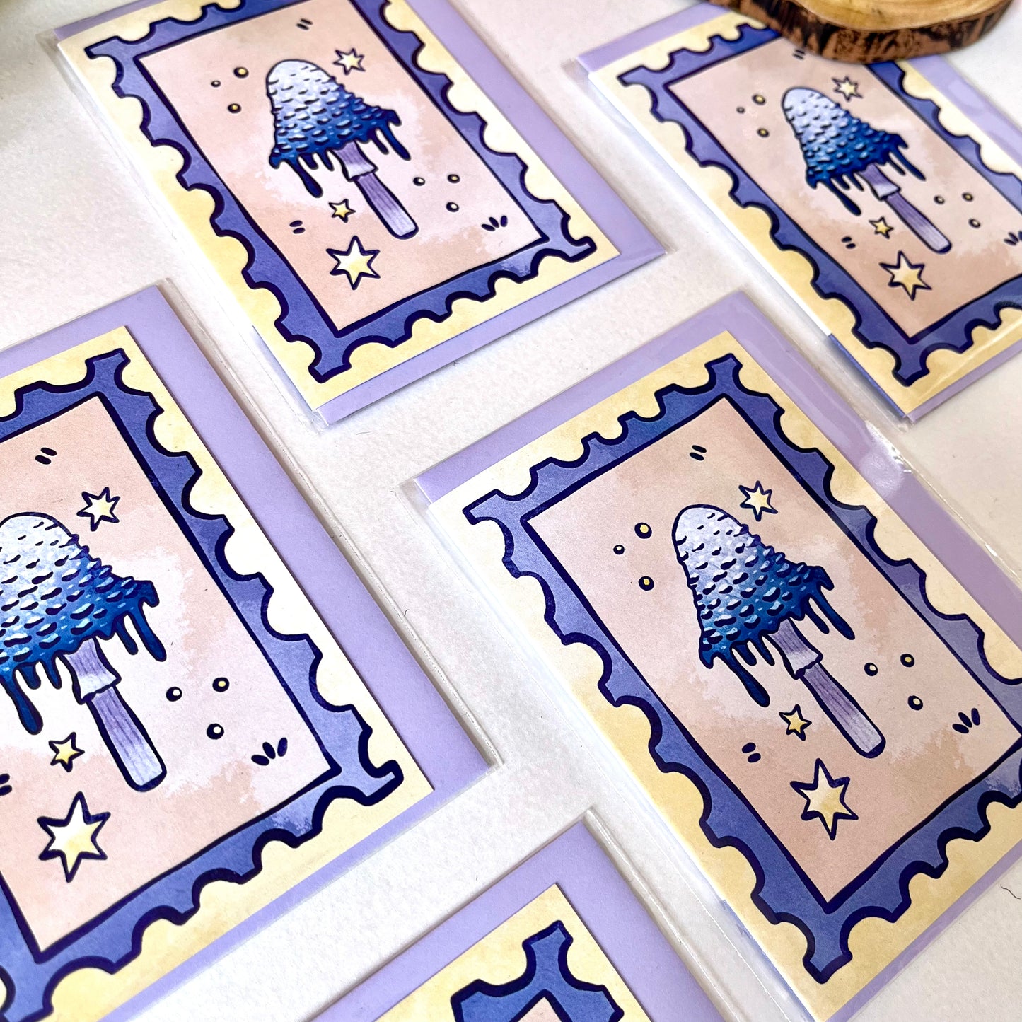 Mushroom Stamp - A7 Card