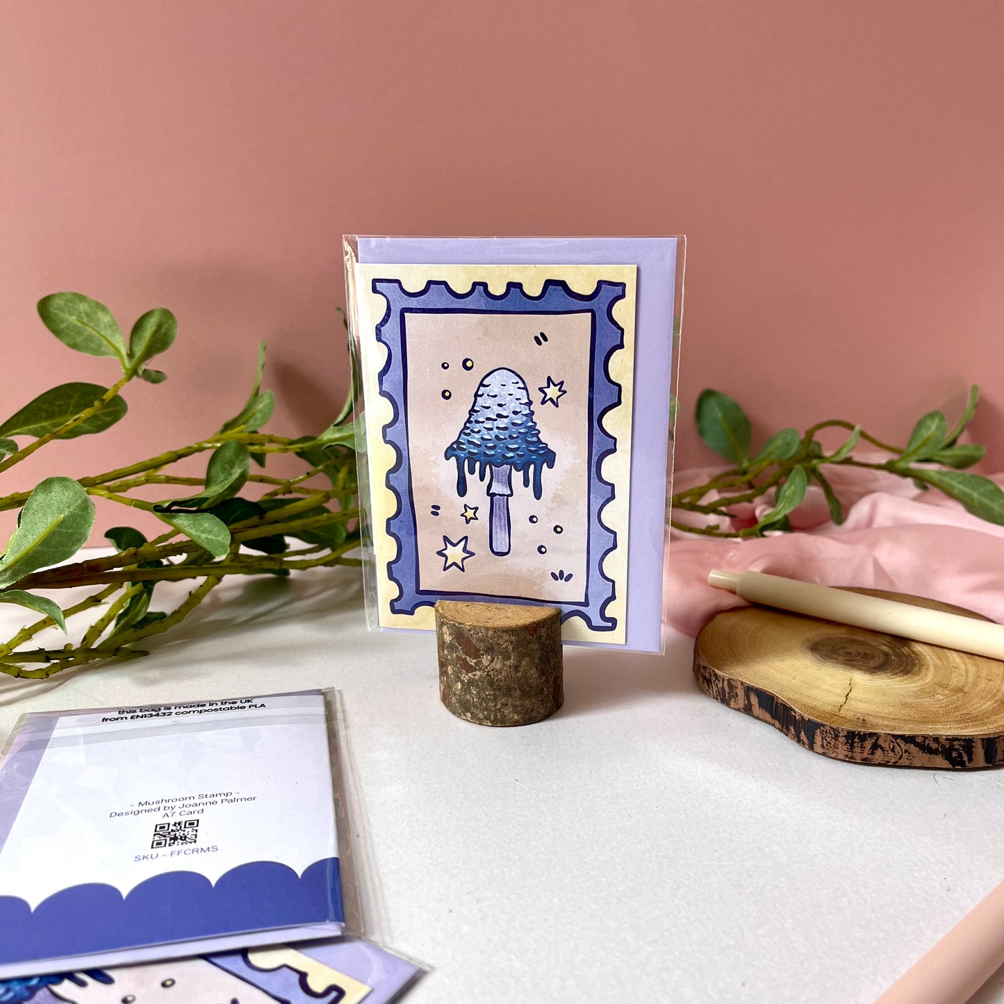 Mushroom Stamp - A7 Card