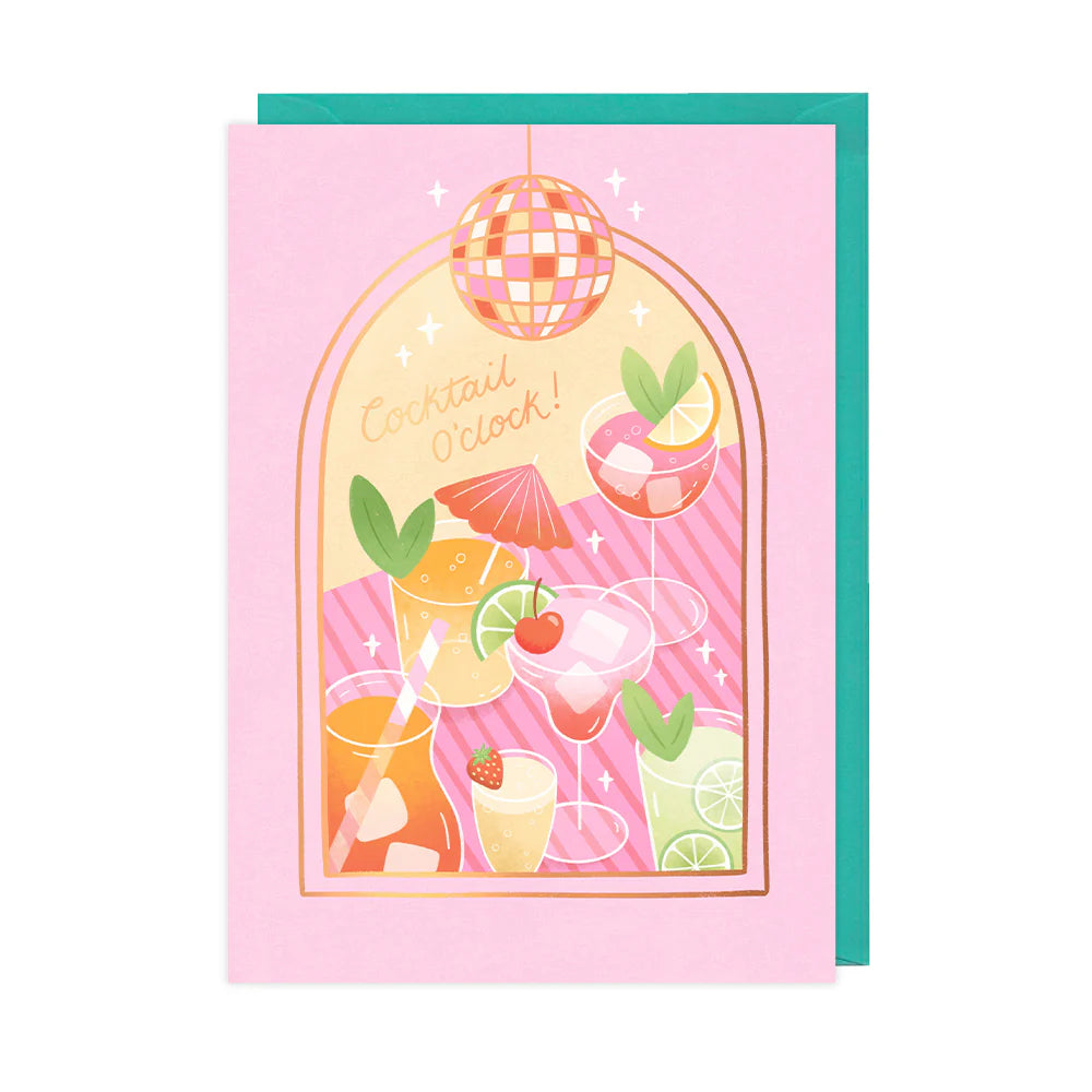 Cocktail Fun - Foiled - A6 Card