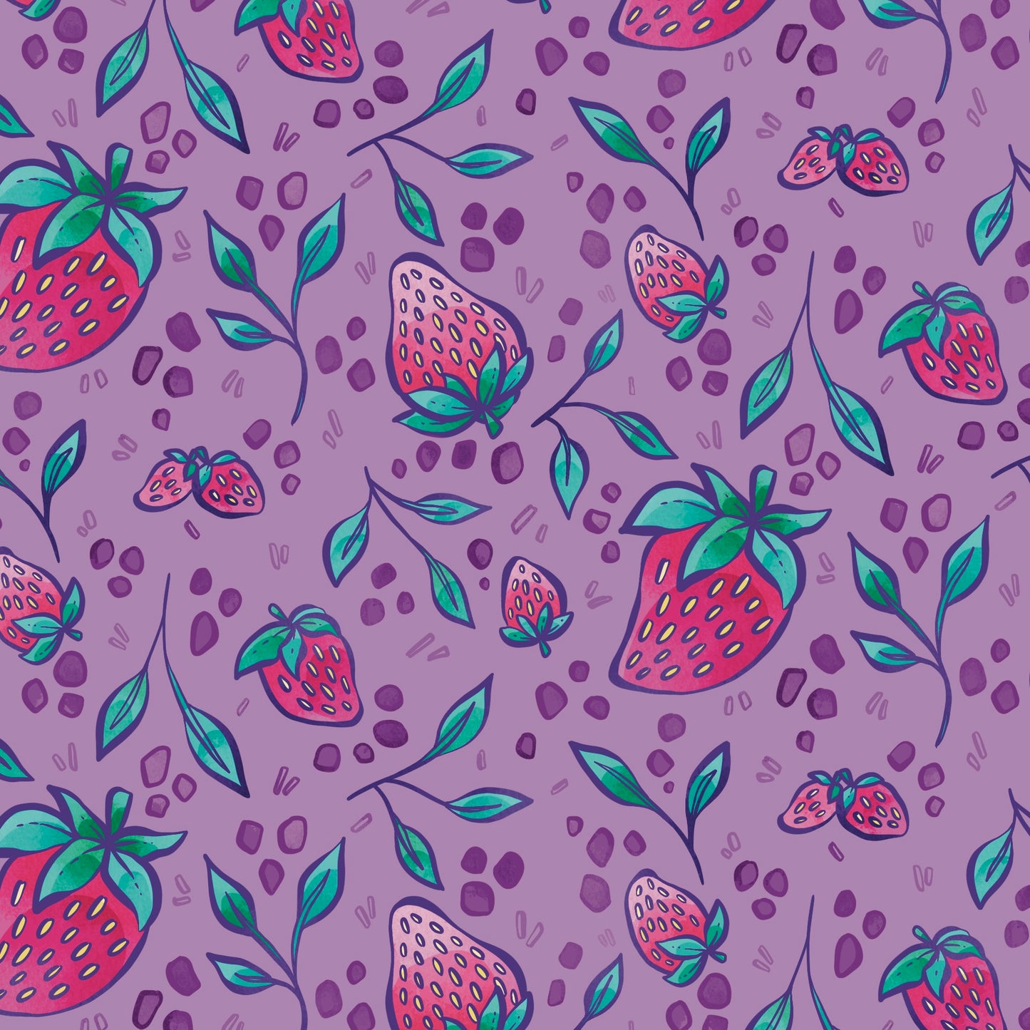 Strawberries - Surface Pattern
